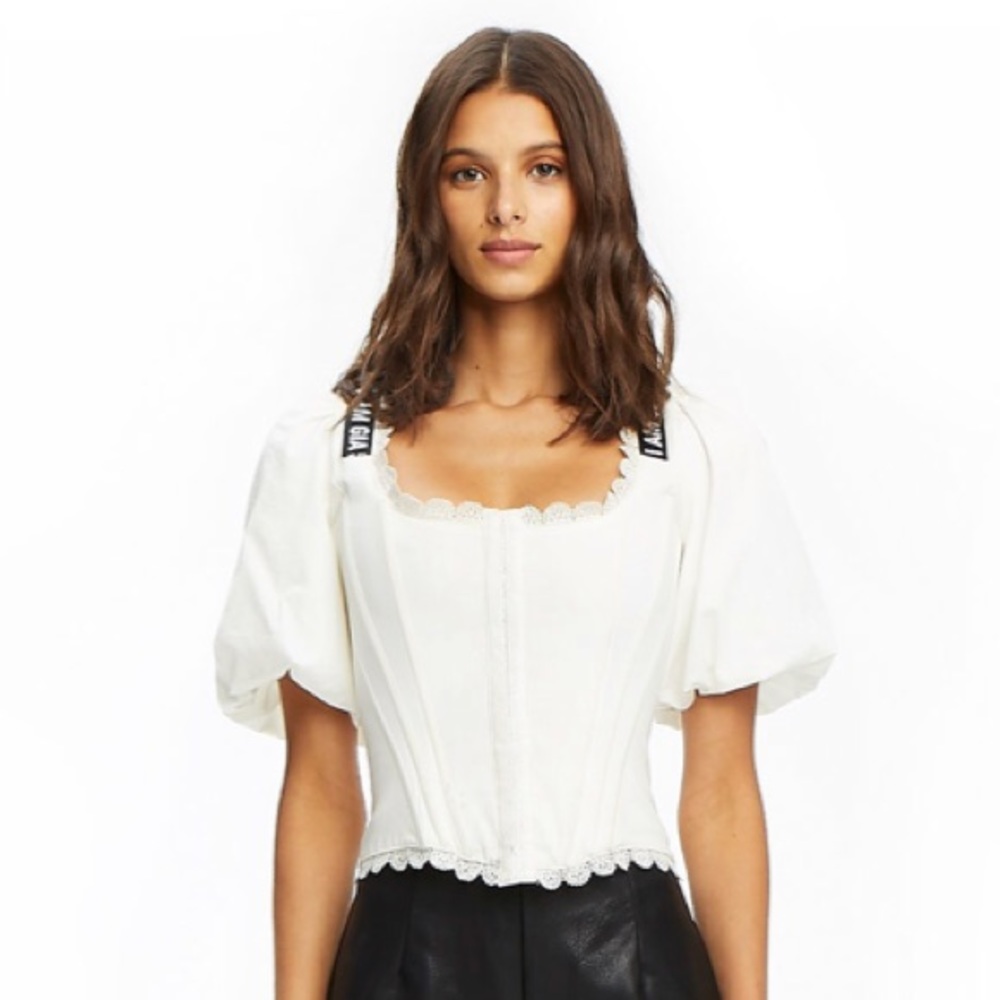 NWT I Am Gia Chelsey Corset White
